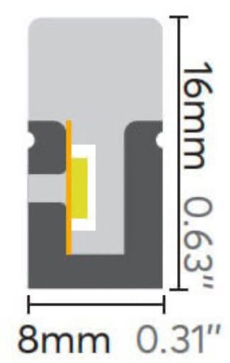 8x16mm Neon Led